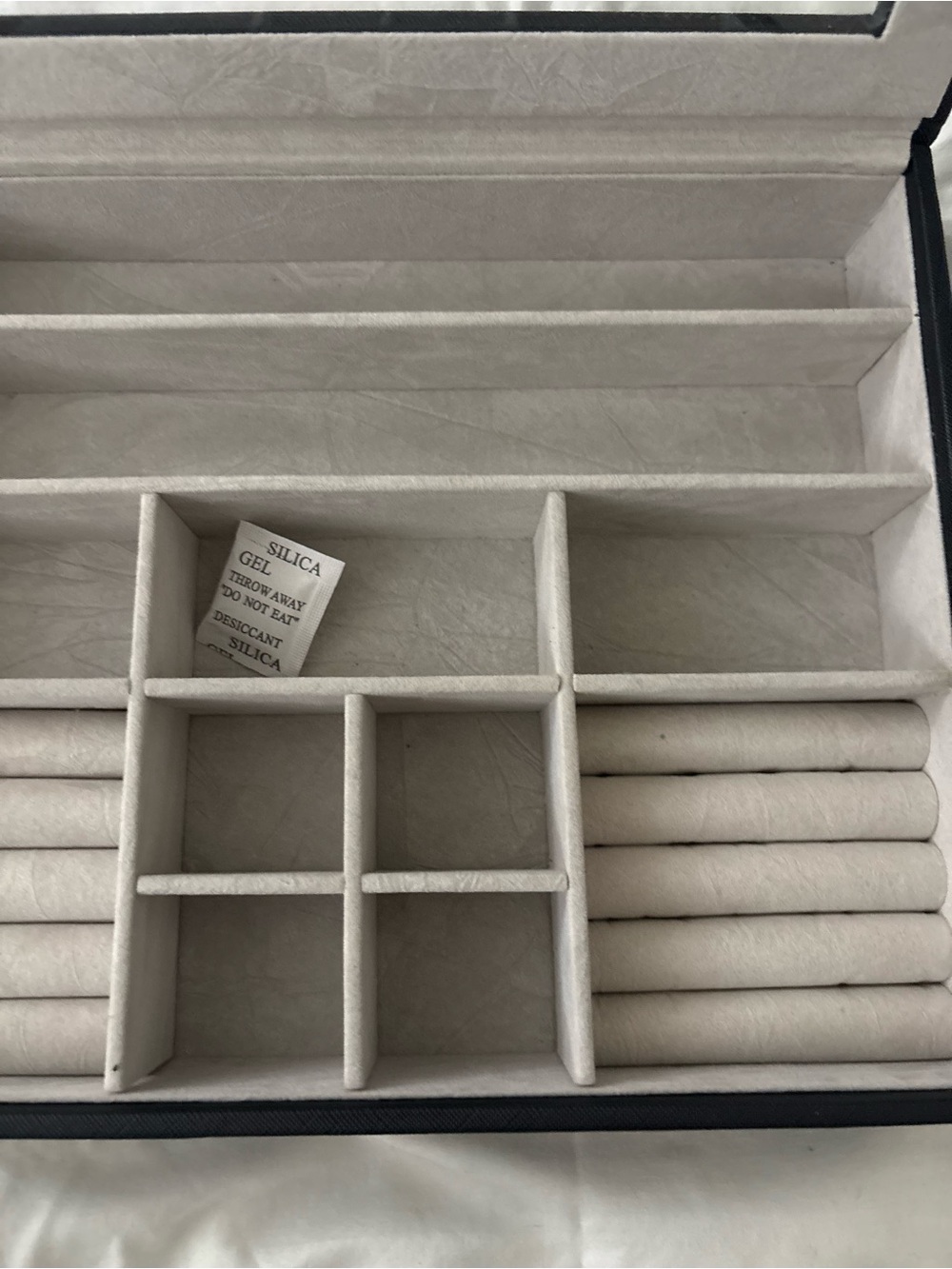 cupcakes & cashmere Black Jewelry Display Case with Glass Top - Picture 7 of 9